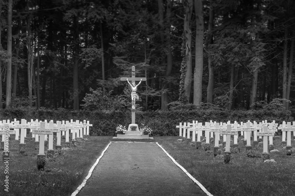 catholic priests cemetery in Quebec country, Canada