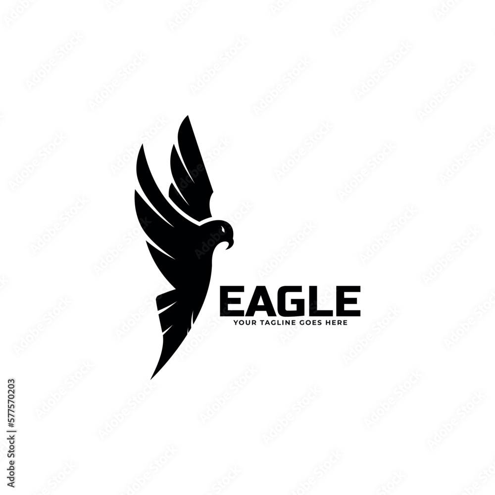 Obraz premium Eagle logo icon design vector template