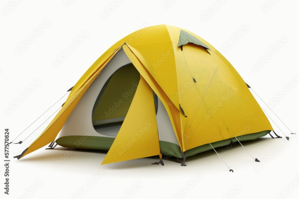 camping tent on isolated white background, generative ai camping tent on isolated white background, generative ai