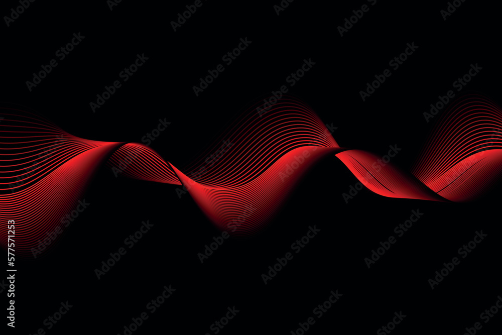 red and black wave abstract background, suitable for landing page and