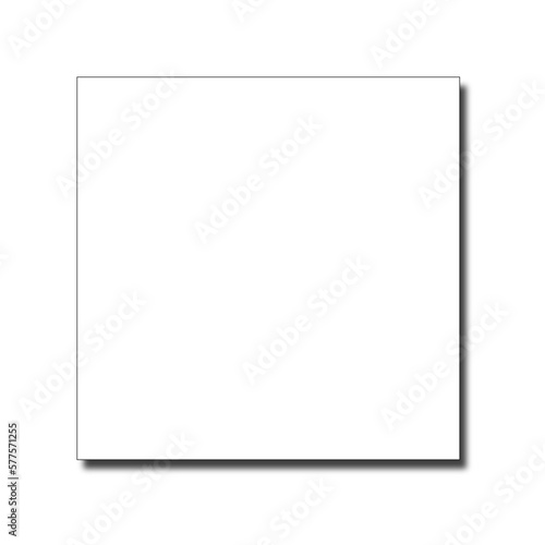 Geometric shape with shadow