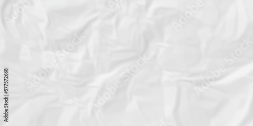 Fototapeta Naklejka Na Ścianę i Meble -  White paper crumpled texture. white fabric textured crumpled white paper background. panorama white paper texture background, crumpled pattern texture backgrund.