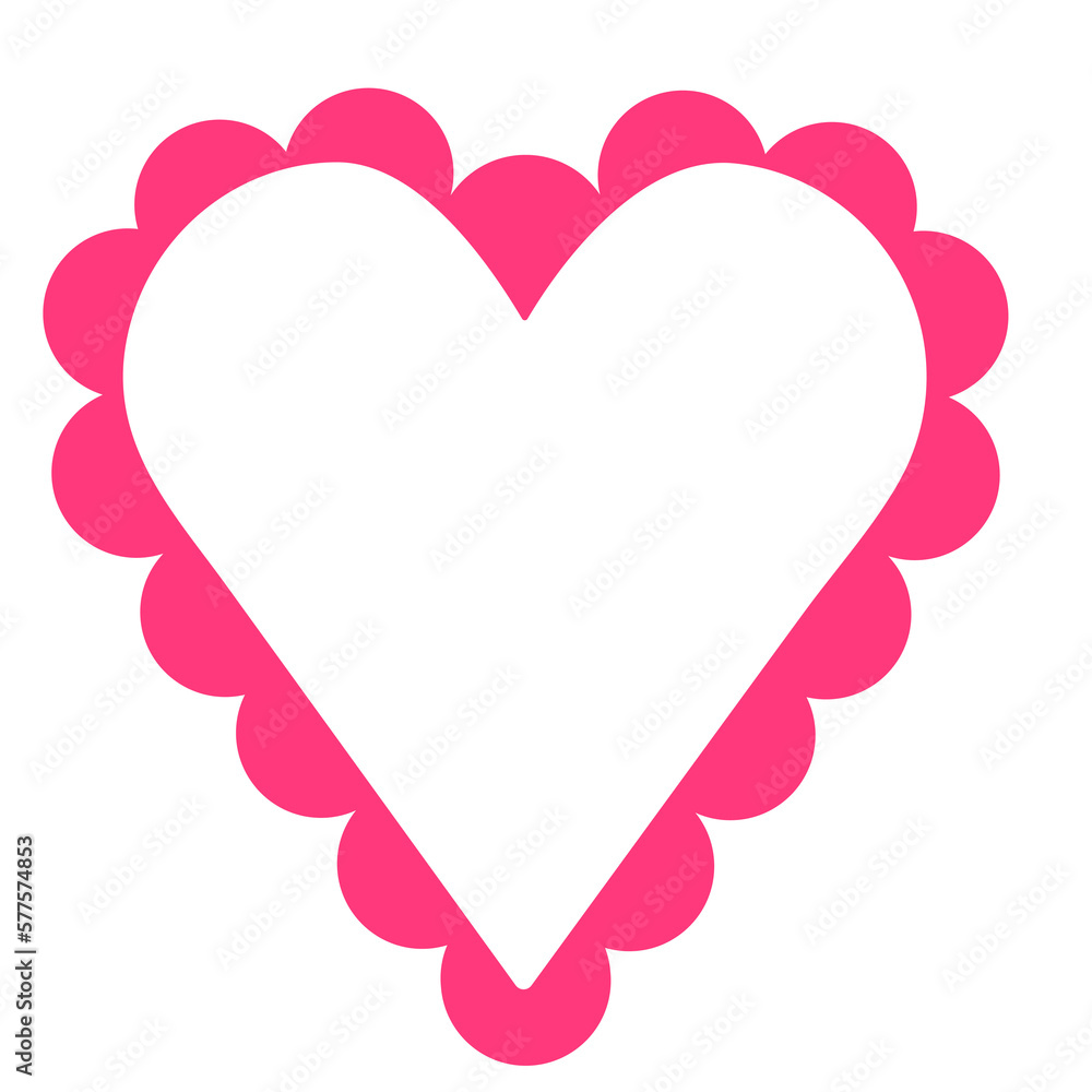 Heart Love flat illustration art 