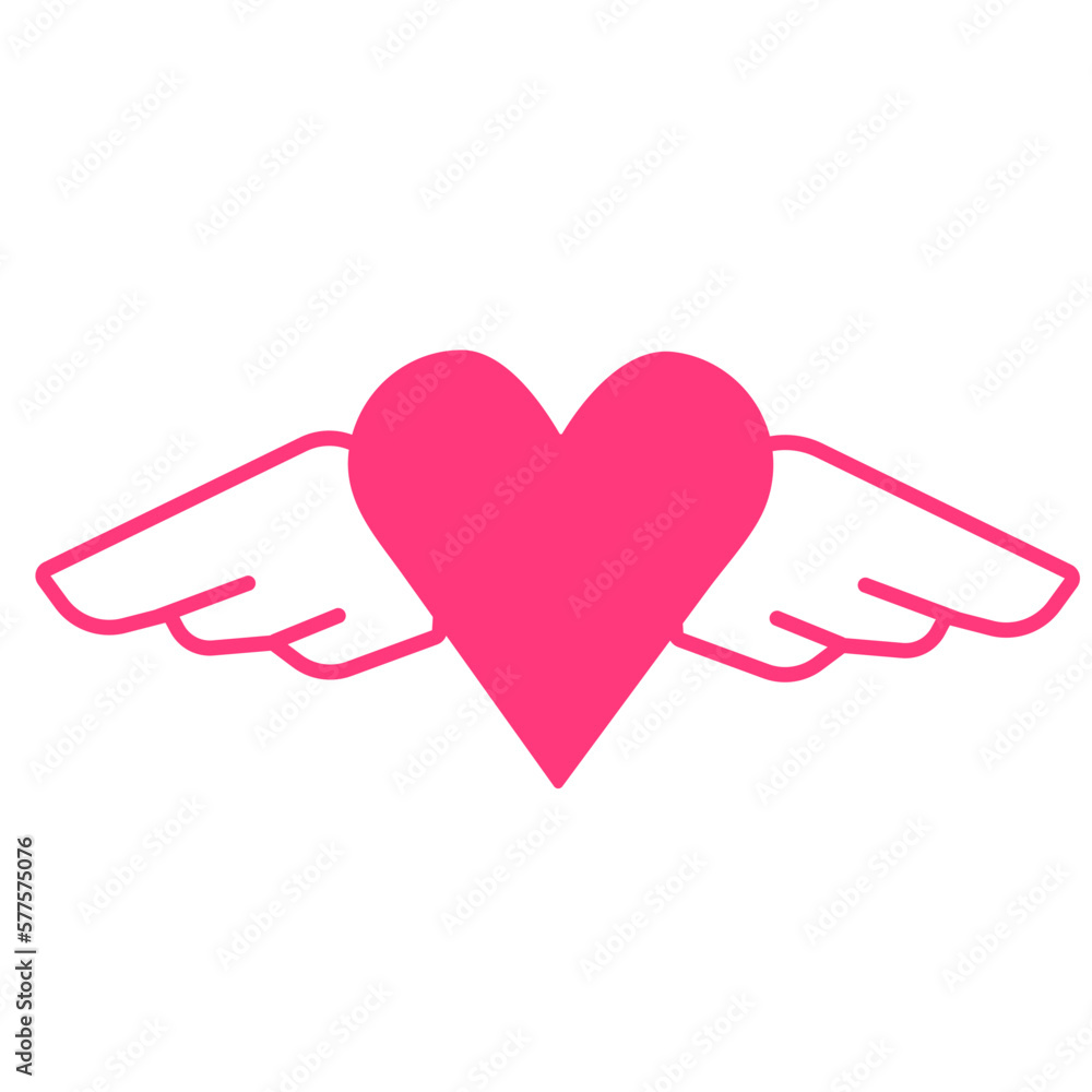 Heart Love flat illustration art Heart Love flat illustration art
