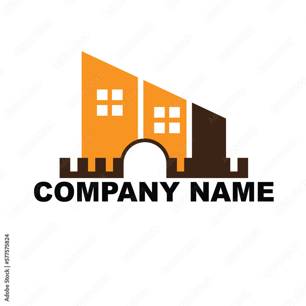 house logo for apartment city and property