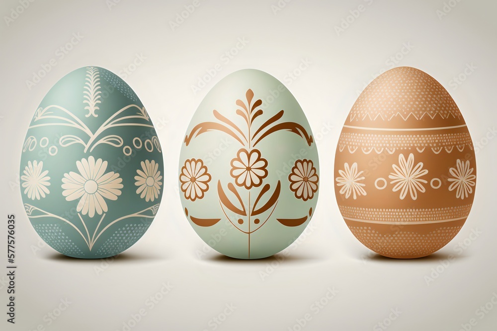 Minimalistic dyed easter eggs illustration Minimalistic dyed easter eggs illustration