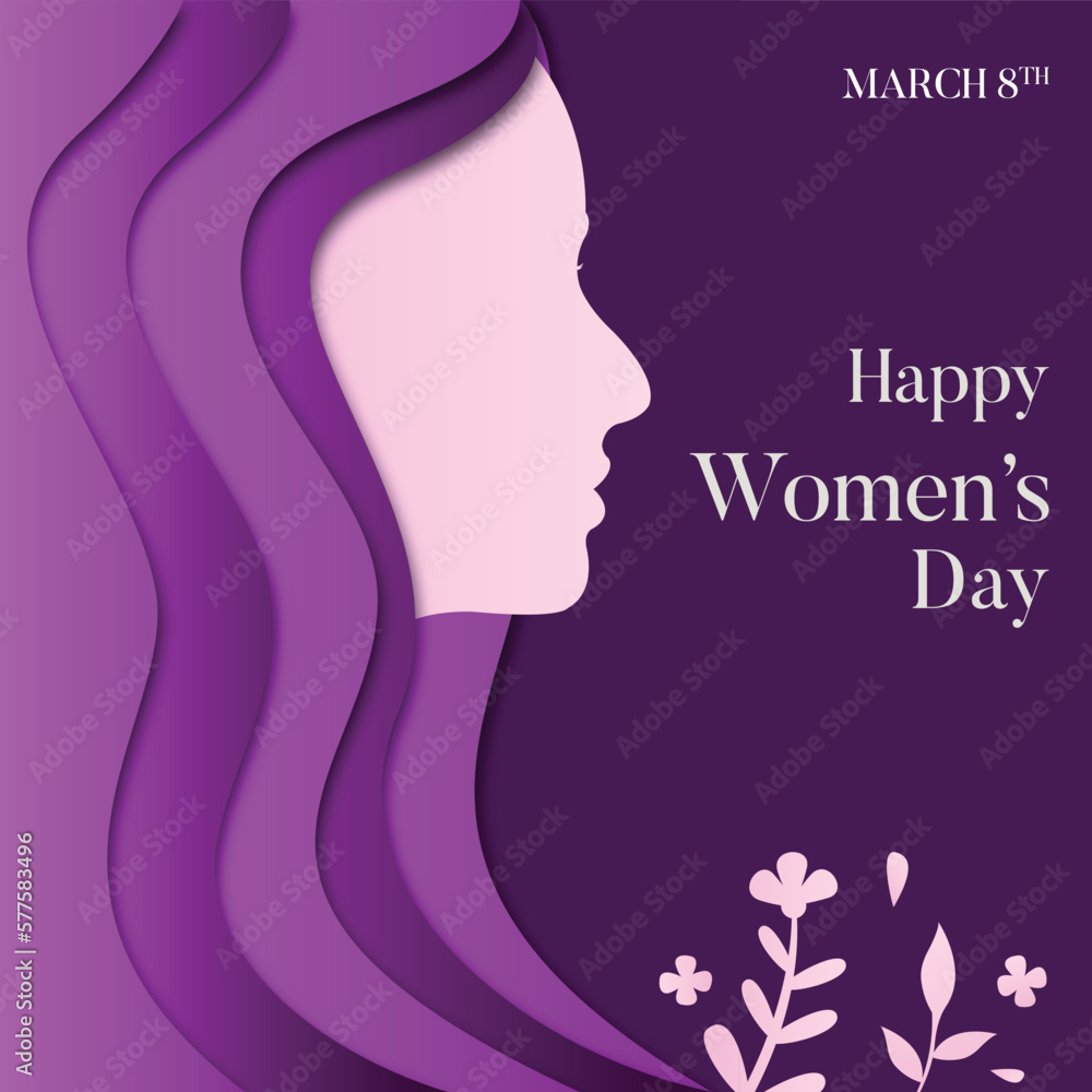 Happy International women's day Creative Vector template