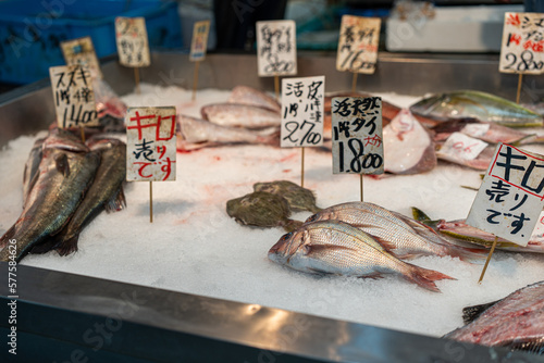 Fototapeta Naklejka Na Ścianę i Meble -  市場の魚