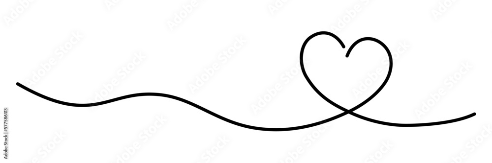 Heart line art