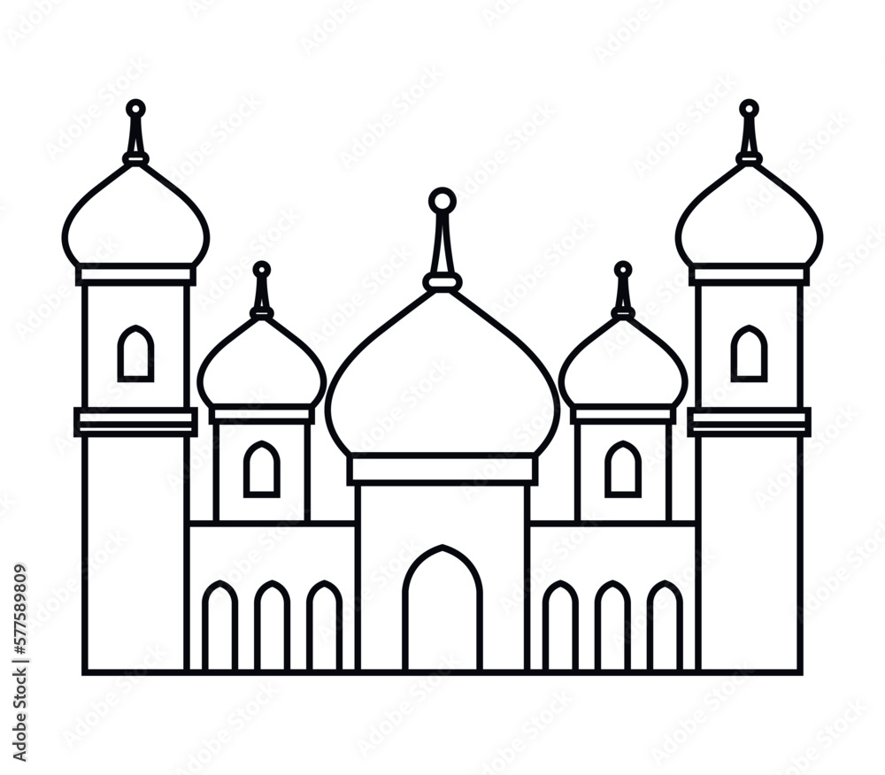 muslim mosque facade