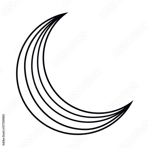 crescent moon line