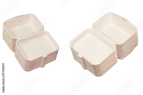 Packaging made from bagasse pulp mixed with bamboo pulp