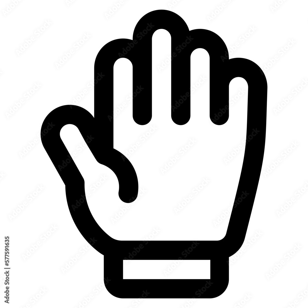 glove icon for illustration glove icon for illustration