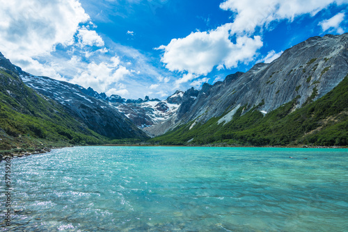 View of the Laguna Esmeralda (Emerald Lake) - Ushuaia, Argentina