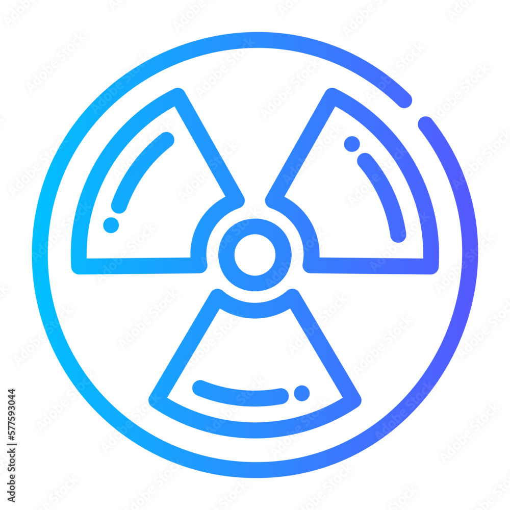 radiation gradient icon radiation gradient icon