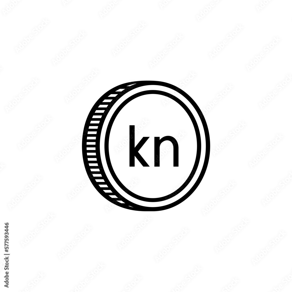 Croatia Currency Symbol, Croatian Kuna Icon, HRK Sign. Vector Illustration Croatia Currency Symbol, Croatian Kuna Icon, HRK Sign. Vector Illustration
