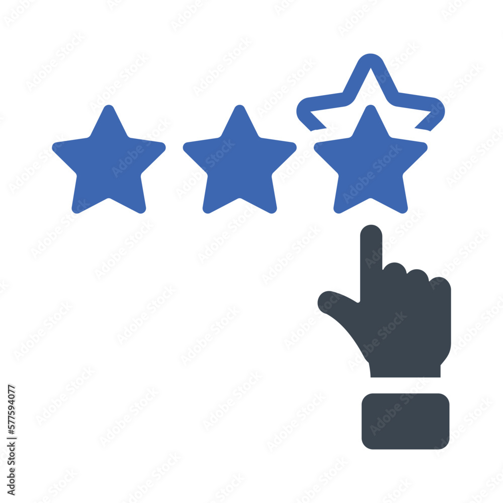 Evaluation by rating icon Evaluation by rating icon