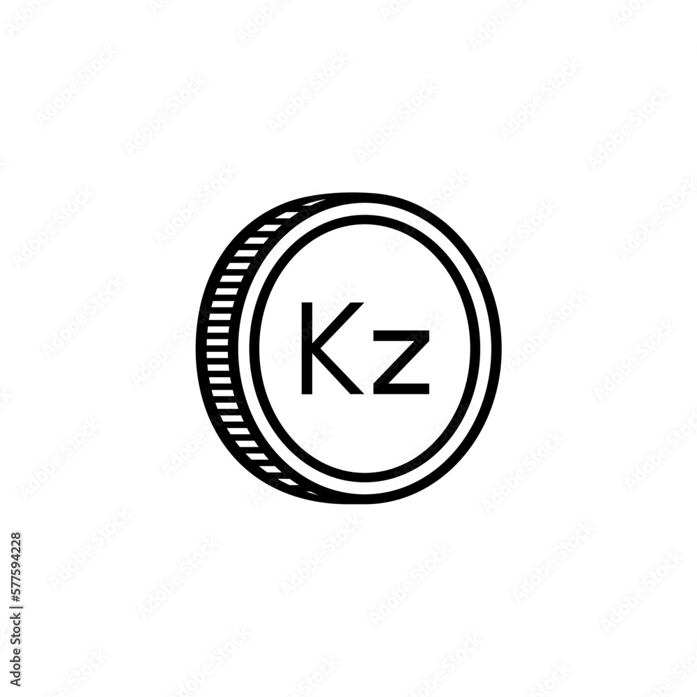 Angola Currency Symbol, Angolan Kwanza Icon, AOA Sign. Vector Illustration Angola Currency Symbol, Angolan Kwanza Icon, AOA Sign. Vector Illustration