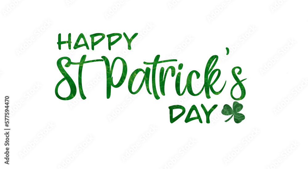 Fototapeta premium St Patrick's Day Textured Typography 