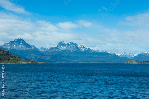 Landscape of Argentine Patagonia from the Coastal Path at Tierra del Fuego National Park - Ushuaia, Argentina