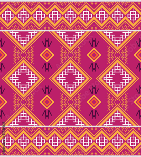 African Ethnic damask seamless pattern background. geometric ethnic oriental pattern traditional. Ethnic Aztec style abstract vector illustration. design for print texture,fabric,saree,sari,carpet.