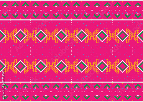 Ethnic pattern background. Geometric ethnic pattern traditional Design It is a pattern geometric shapes. Create beautiful fabric patterns. Design for print. Using in the fashion industry.