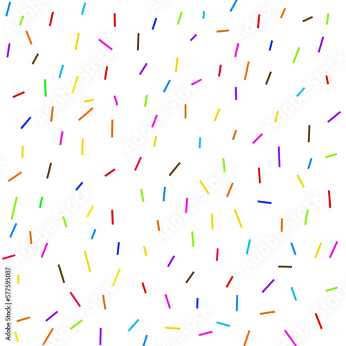 Mini colorful line random on white background for wrapping paper, designing template background 