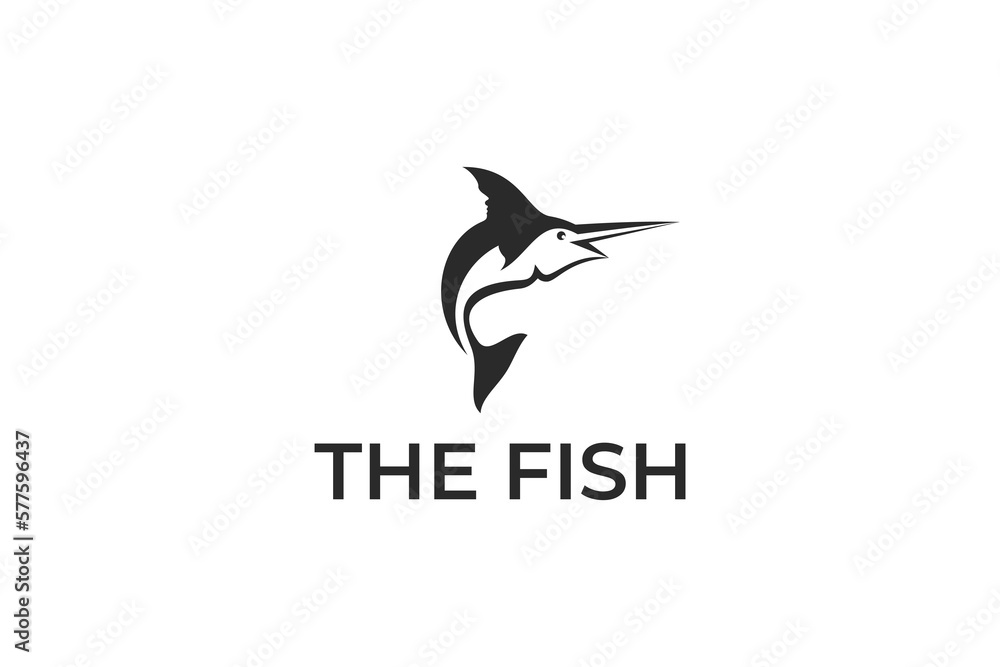 Fototapeta premium fish logo design vector template