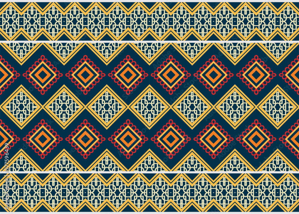 Ethnic pattern Philippine textile. Geometric ethnic pattern traditional Design It is a pattern geometric shapes. Create beautiful fabric patterns. Design for print. Using in the fashion industry. Ethnic pattern Philippine textile. Geometric ethnic pattern traditional Design It is a pattern geometric shapes. Create beautiful fabric patterns. Design for print. Using in the fashion industry.