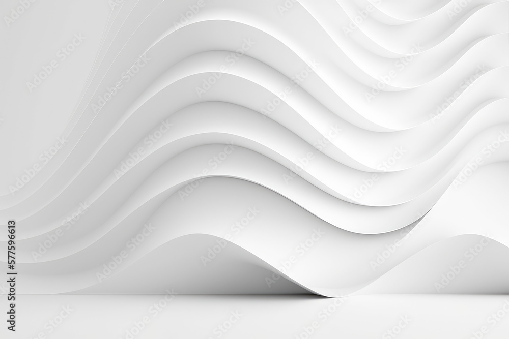 Obraz premium wave abstract white background lines text space wallpaper