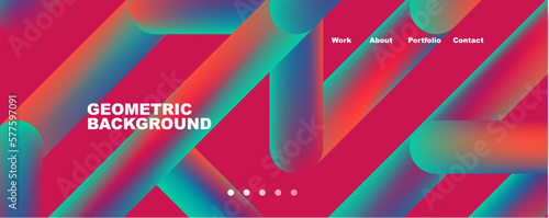 Trendy color overlapping lines abstract background. Vector Illustration For Wallpaper, Banner, Background, Card, Book Illustration, landing page