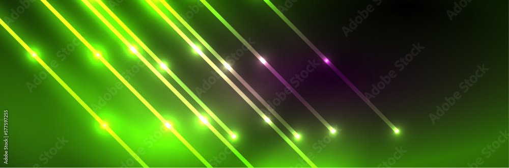 Neon glowing fluid wave lines, magic energy space light concept. Vector illustration for wallpaper, banner, background, leaflet, catalog, cover, flyer Neon glowing fluid wave lines, magic energy space light concept. Vector illustration for wallpaper, banner, background, leaflet, catalog, cover, flyer