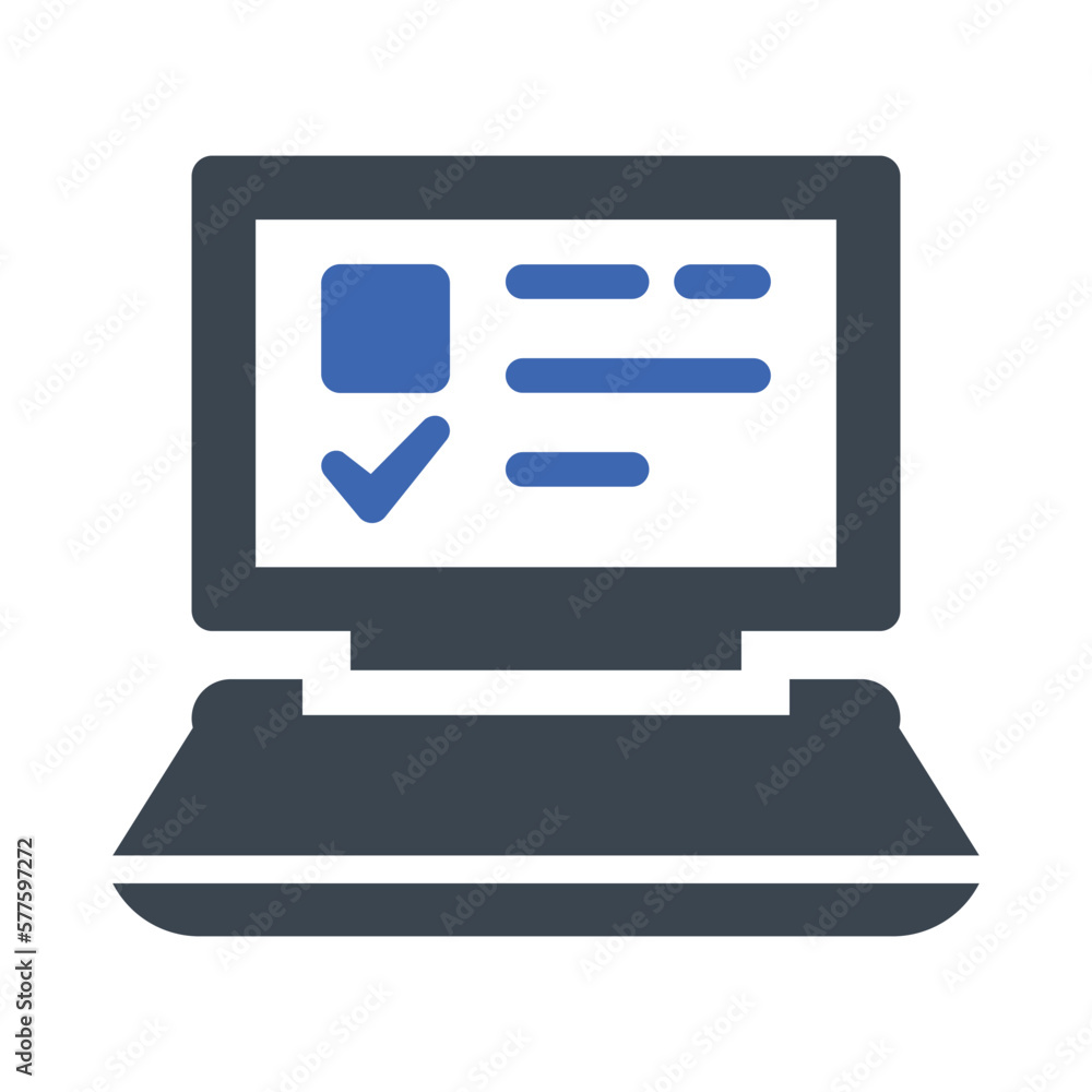 Online questionnaire icon Online questionnaire icon