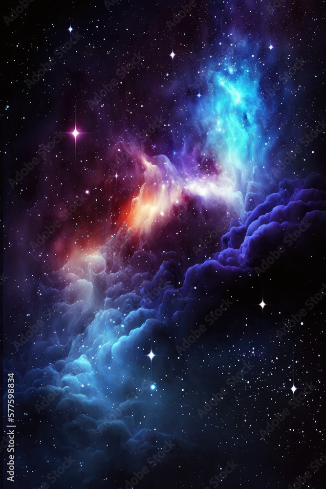 Colorful galaxy, space, milky way, full of cosmic gases Colorful galaxy, space, milky way, full of cosmic gases