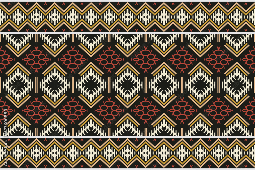 Simple ethnic design patterns. Traditional ethnic patterns vectors It is a pattern geometric shapes. Create beautiful fabric patterns. Design for print. Using in the fashion industry.