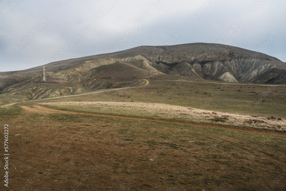 Picturesque hills in surroundings of Koktebel. Crimea