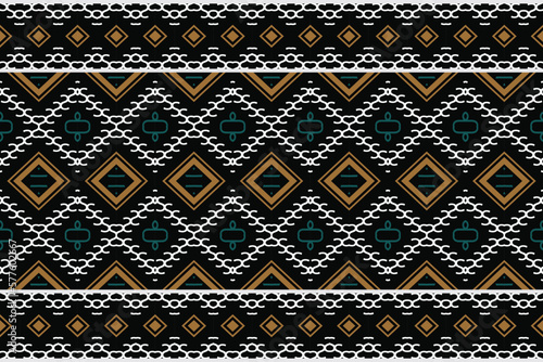 Seamless Indian ethnic pattern. traditional patterned old saree dress design It is a pattern geometric shapes. Create beautiful fabric patterns. Design for print. Using in the fashion industry.