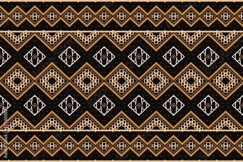 Indian ethnic design pattern. traditional patterned vector It is a pattern geometric shapes. Create beautiful fabric patterns. Design for print. Using in the fashion industry.