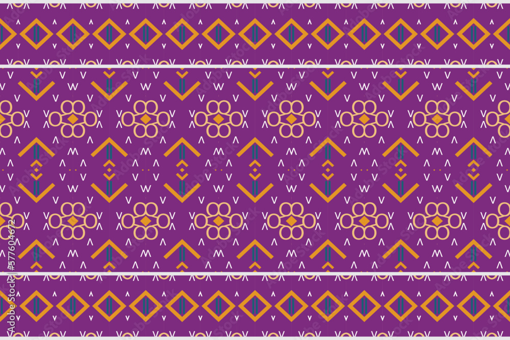 Ethnic pattern design of the Philippines. traditional patterned old saree dress design It is a pattern geometric shapes. Create beautiful fabric patterns. Design Using in the fashion industry.