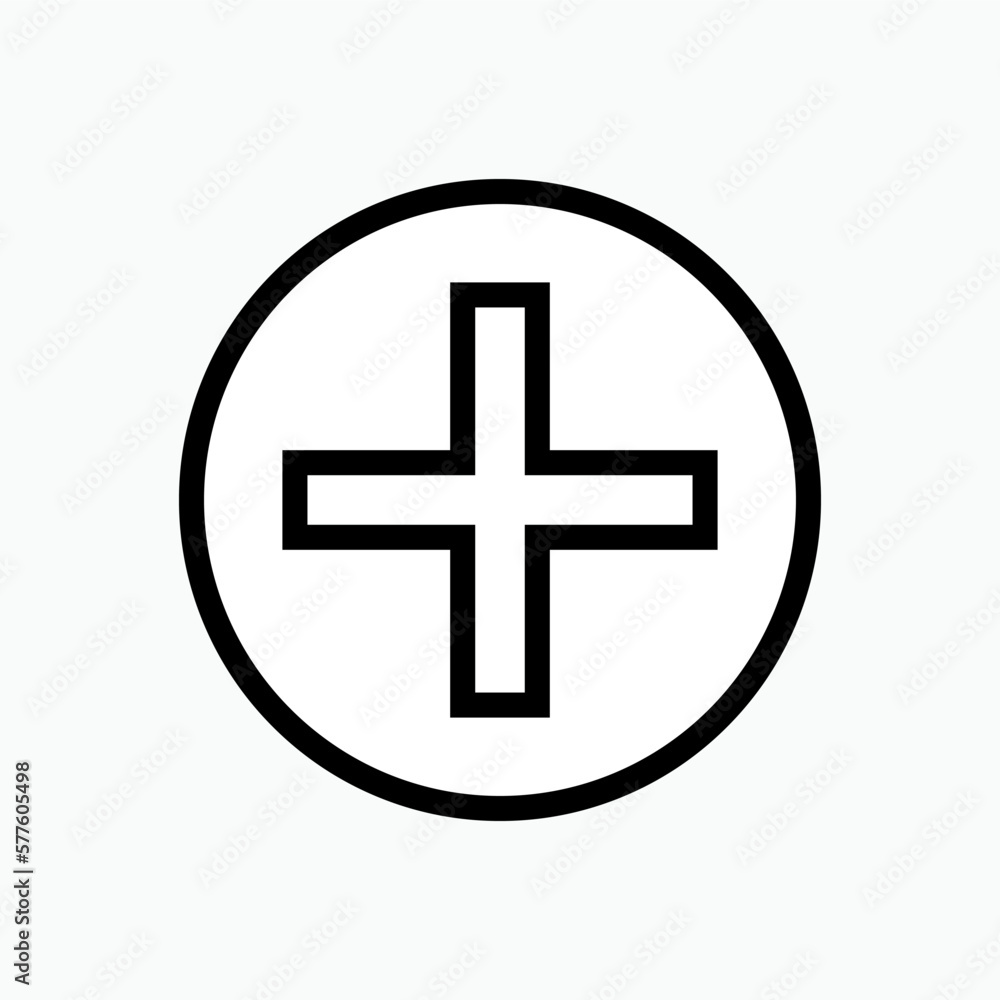 Add or Plus Icon - Vector. Add or Plus Icon - Vector.