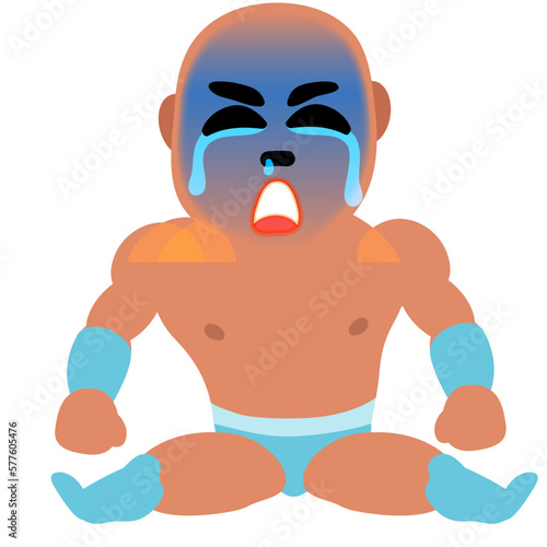 Wrestler Moves Funny Illustration 