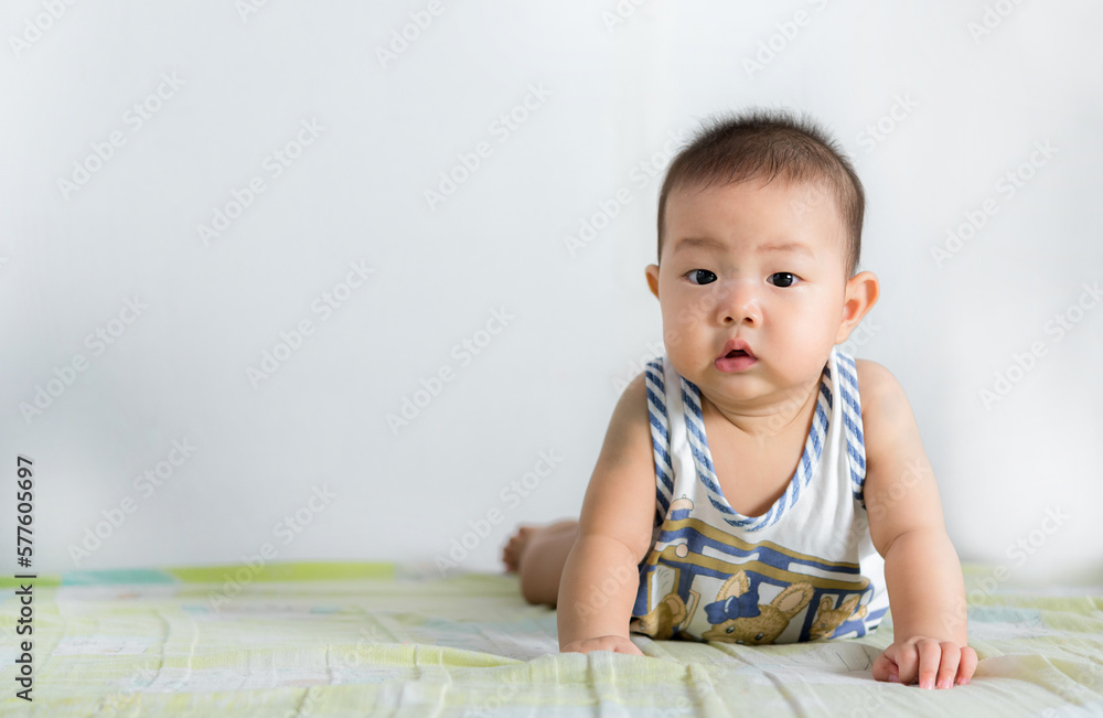 beautiful asia cute baby crawling in room at home beautiful asia cute baby crawling in room at home