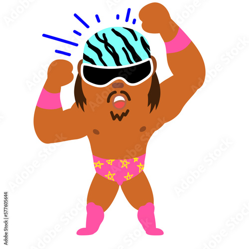 Wrestler Moves Funny Illustration 