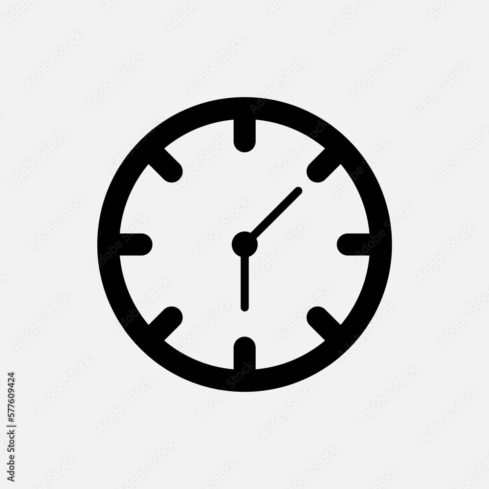 Clock Icon. Time Sign. Trendy Symbol for Design, Presentation, Website or Apps Elements – Vector. Clock Icon. Time Sign. Trendy Symbol for Design, Presentation, Website or Apps Elements – Vector.