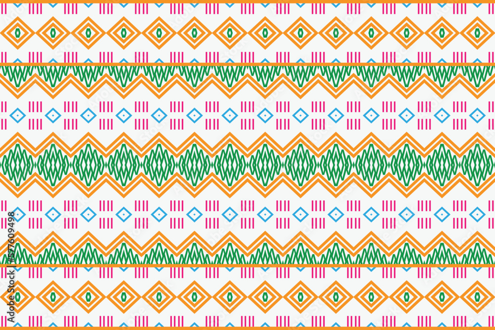 Tribal ethnic pattern wallpaper. traditional patterned carpets It is a pattern geometric shapes. Create beautiful fabric patterns. Design for print. Using in the fashion industry. Tribal ethnic pattern wallpaper. traditional patterned carpets It is a pattern geometric shapes. Create beautiful fabric patterns. Design for print. Using in the fashion industry.