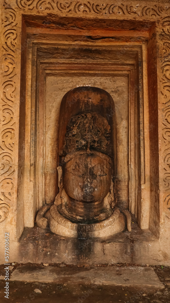 The Beautiful Carvings of Hindu Deities on the Nilkanth Temple, Temple Dedicated to Lord Shiva, Kalinjar Fort, Uttar Pradesh, India.