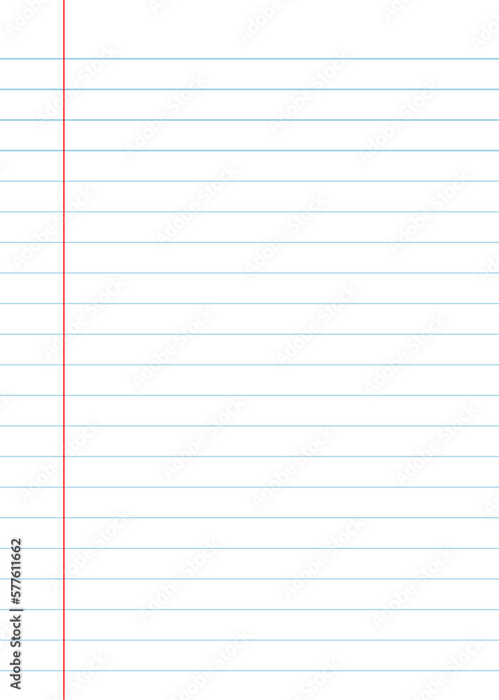 Notebook paper background. Lined notebook paper Notebook paper background. Lined notebook paper