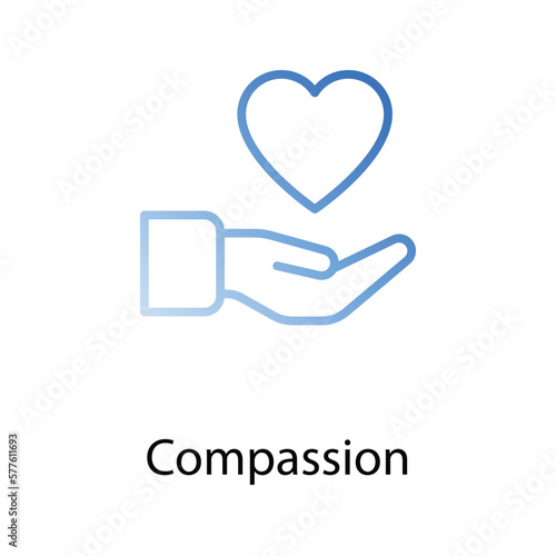 Compassion icon design stock illustration