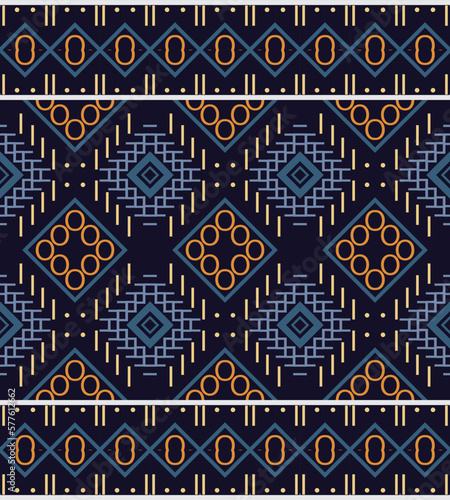 Ethnic pattern background. traditional pattern design It is a pattern geometric shapes. Create beautiful fabric patterns. Design for print. Using in the fashion industry.