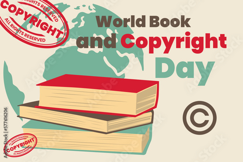Illustration vector graphic of world book and copyright day